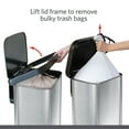 thumbnail image 3 of GLAD Anti-Microbial Odor Protection 20 Gallon Stainless Steel Step Trash Can, 3 of 8