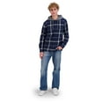 thumbnail image 8 of Aeropostale Men's Flannel Button-Down Hoodie, 8 of 11