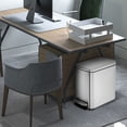 thumbnail image 5 of Simpli-Magic Bathroom Step Trash Can 2-Pack, Choose Color, 6 Liter / 1.6 Gallon Compact Bins with Hands-Free Foot Pedal and Quiet Soft-Close Lid for Bathroom, Bedroom, Office, 5 of 5