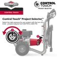 thumbnail image 3 of Briggs & Stratton 3,600 PSI 2.5 GPM Gas Pressure Washer, CR950 Series™ Engine Featuring Control Touch™ Project Selector, 3 of 11