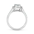thumbnail image 3 of 0.75 CT. T.W. Oval Shaped Diamond Halo Ring in 14K Gold, 3 of 4