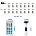 thumbnail image 7 of Westinghouse 48' Color Change LED String Light Set with Remote Control, 15 Bulbs, 7 of 8