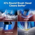 thumbnail image 3 of Oral B iO Series Gum + Sensitive Rechargeable Toothbrush, 4 Brush Heads, 3 of 7