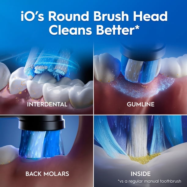 Oral B iO Series Gum + Sensitive Rechargeable Toothbrush, 4 Brush