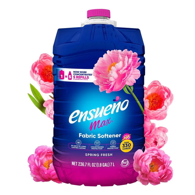 Ensueño Max Liquid Fabric Softener, Spring Fresh 330 loads, 236 fl. oz.