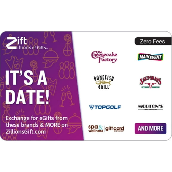 It’s a Date $50 eGift Card – Zift Zillions of Gifts
