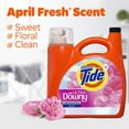 thumbnail image 6 of Tide with Ultra Downy Liquid Laundry Detergent, April Fresh Scent, 100 Loads, 128 fl oz, 6 of 7