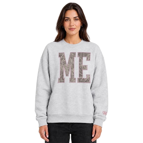 State of Mine Women's Camo Letters State Sweatshirt