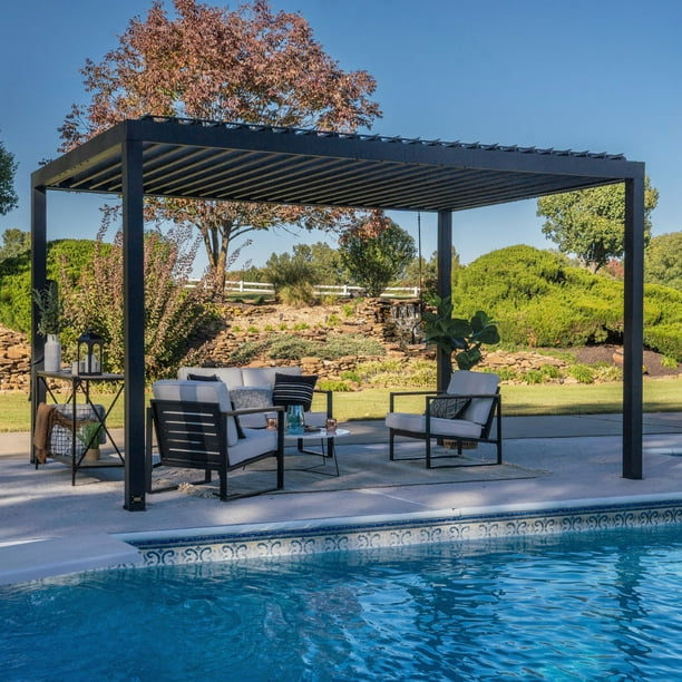 Backyard Discovery Louvered Pergola, Choose Size - Samsclub.com