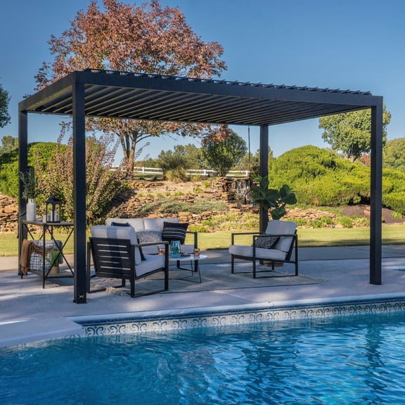 Backyard Discovery Louvered Pergola, Choose Size