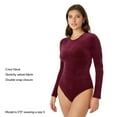 thumbnail image 4 of Edited by Hunter McGrady Women's Long Sleeve Bodysuit, 4 of 11