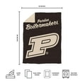 thumbnail image 5 of Logo Brands Purdue Boilermakers Luxe Dreams Throw, 60" x 80", 5 of 6
