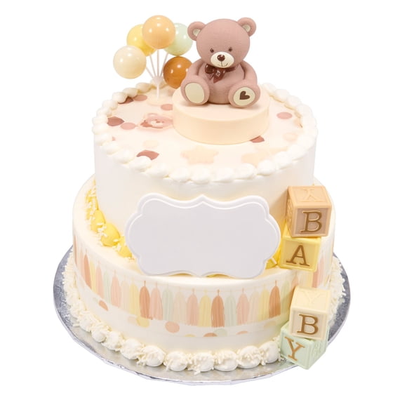 Bear Blocks Two-Tier Cake