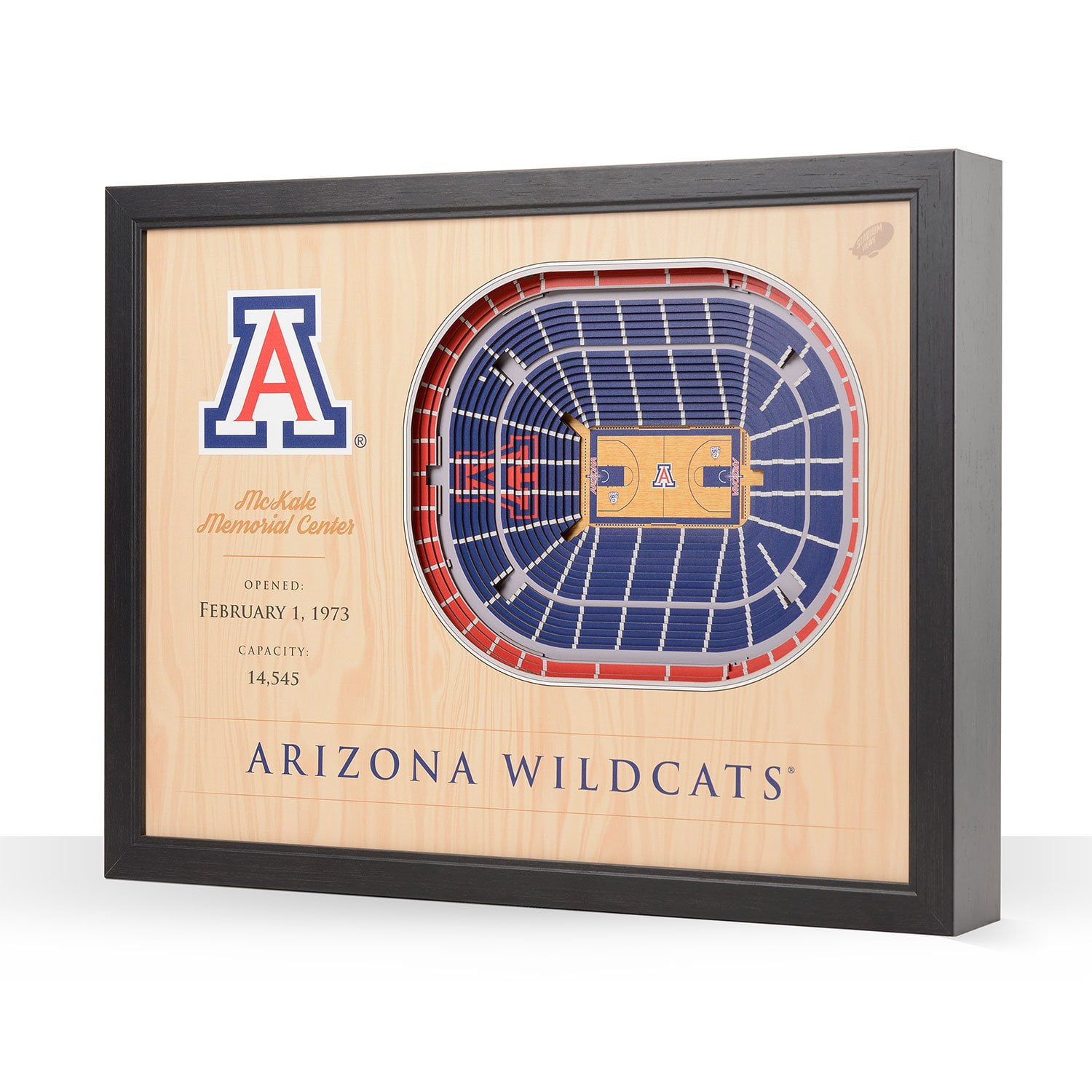 Layered Razorback Sign AR Razorbacks 25-Layer Stadium View 3D Wall Art - Samsclub.com