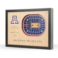 thumbnail image 1 of YouTheFan Arizona Wildcats 25-Layer Basketball Stadium View 3D Wall Art, 1 of 5