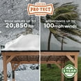 thumbnail image 5 of Backyard Discovery 20' x 20' Kingsport Cedar Carport/Gazebo, 5 of 14