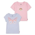 thumbnail image 8 of Levi's Toddler Girls 2-Pack Graphic Tee, 8 of 11