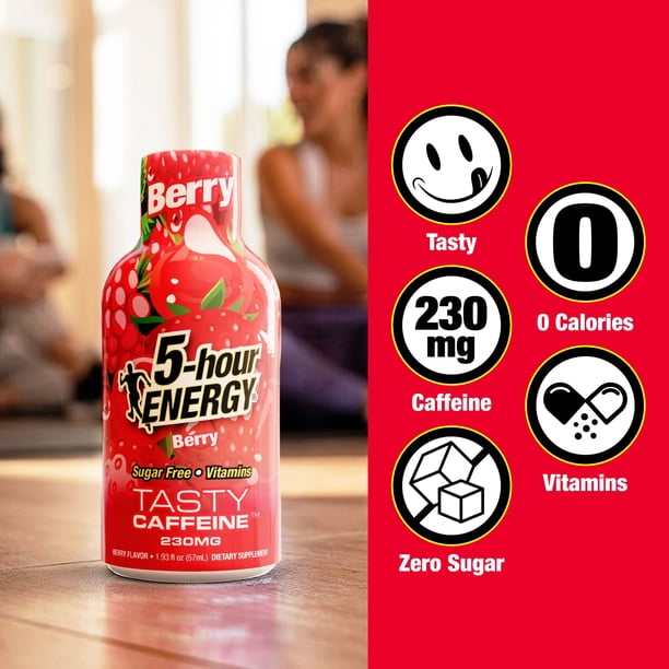 5-hour ENERGY Shot, Extra Strength, Berry 1.93 oz., 24 pk. - Samsclub.com