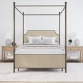 thumbnail image 5 of HH2Home McArthur Metal and Upholstered Canopy Bed, 5 of 12