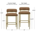 thumbnail image 4 of HH2 Home Grayling Upholstered Metal Adjustable Height Stool, 4 of 20