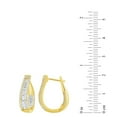 thumbnail image 5 of 0.96CT. T.W. Inside Out Diamond Hoop Earrings in 14K Gold, 5 of 5
