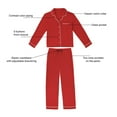 thumbnail image 7 of DreamMark Women's 2-Piece Notch Collar Pajama Set, 7 of 8