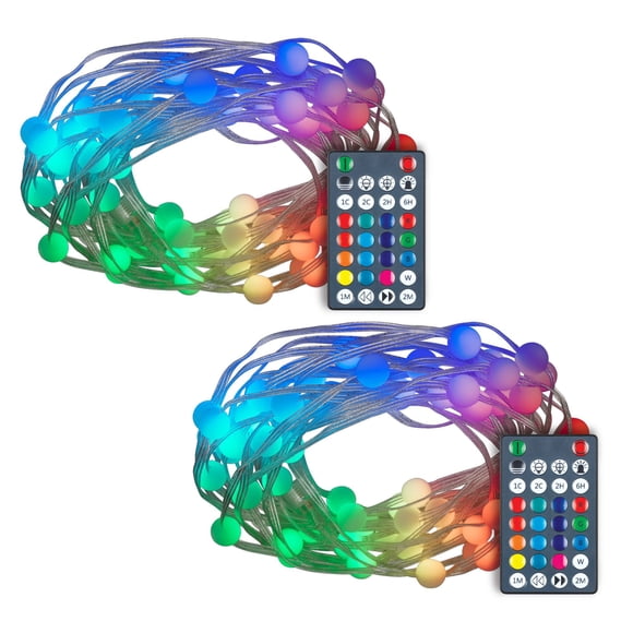 Enbrighten Bubble Lights LED String Lights, 2 Pack