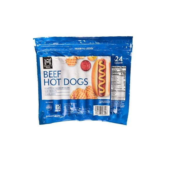 Member's Mark Beef Hot Dogs, 2 oz., 24 ct.