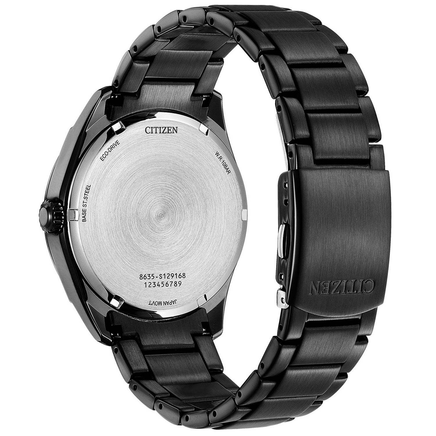 Citizen Eco-Drive Classic Black Ion-Plated Stainless Steel Watch