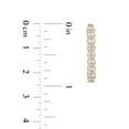 thumbnail image 7 of Round Cut In and Out Diamond Hoop Earrings in 14K Gold, 7 of 7
