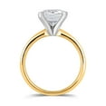 thumbnail image 3 of Lab Created Round Cut Solitaire Diamond Ring in 18K Gold, 3 of 7