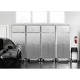 thumbnail image 3 of Seville Classics UltraHD 8-Piece Rolling Steel Garage Storage Cabinet With Stacker Set, 12 Feet Wide, 3 of 17