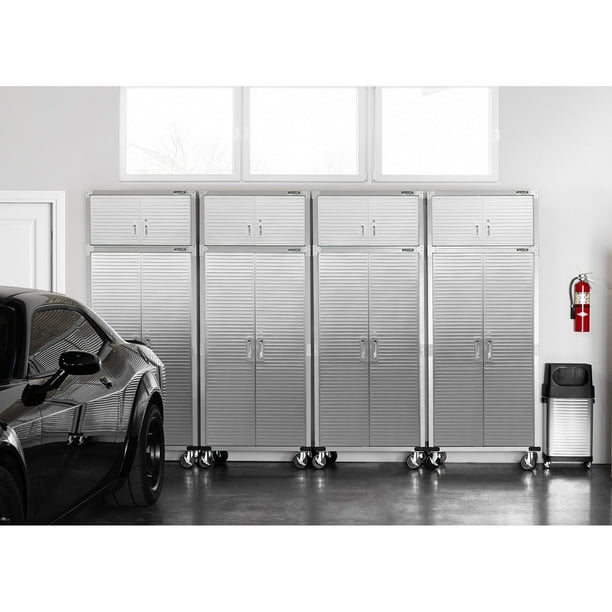 Seville Classics UltraHD 8-Piece Rolling Steel Garage Storage