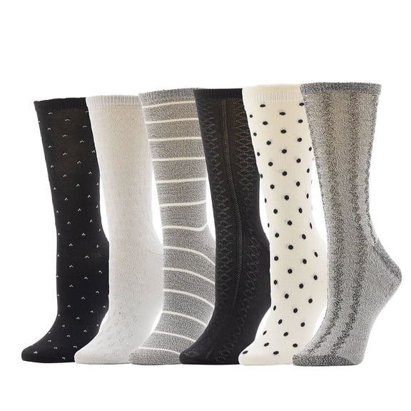 Cuddl Duds Women's 6-Pack So Soft Sock