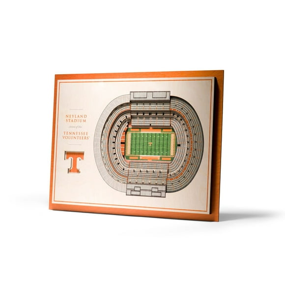 YouTheFan Tennessee Volunteers 17"x13" 3D 5 Layer Stadium View Wall Art