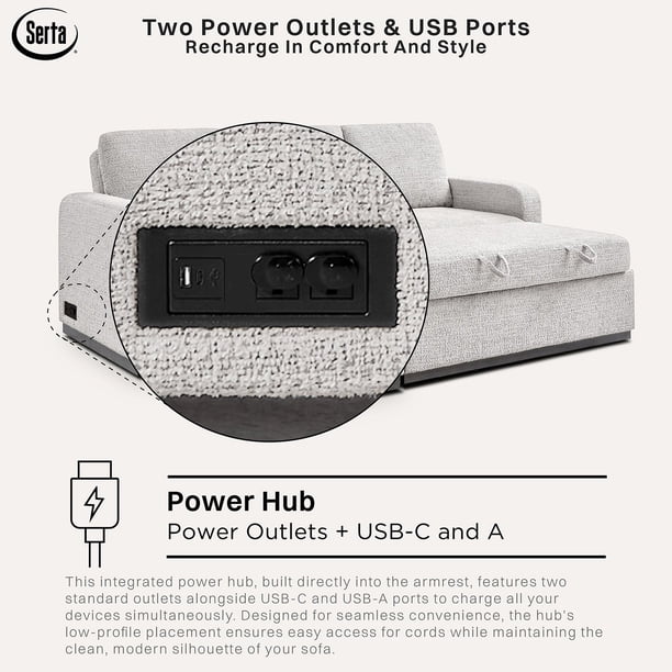 Serta Hayden Convertible Sectional Sofa - Samsclub.com