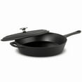 thumbnail image 2 of Tramontina 12.5" Covered Seasoned Cast Iron Skillet, 2 of 7