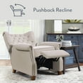 thumbnail image 2 of Member's Mark Corinne Tufted Cream Fabric Pushback Recliner, 2 of 7