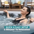 thumbnail image 21 of SaluSpa Corsica Round Energy-Saving Smart AirJet Inflatable Hot Tub, 21 of 25