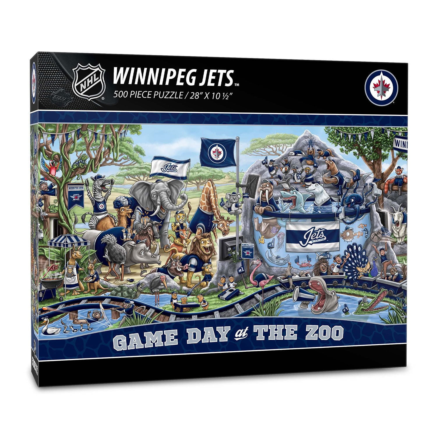 YouTheFan NHL Game Day At The Zoo 500pc Puzzle, Assorted Teams