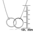thumbnail image 2 of Double Circle Pendant Necklace in 14K Gold, 2 of 3