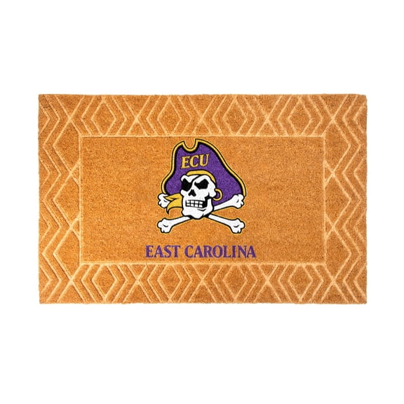 Logo Brands East Carolina Pirates Coir Outdoor Mat