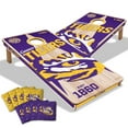 thumbnail image 1 of YouTheFan LSU Tigers 2'x4' Cornhole Board Set, 1 of 6