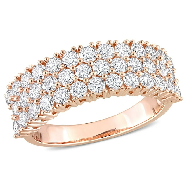 1.68 CT. T.W. Diamond Triple-Row Semi-Eternity Band in 14K Gold