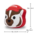 thumbnail image 5 of Logo Brands Wisconsin Badgers Puff Pillow, 5 of 5