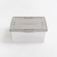 thumbnail image 8 of IRIS USA, 28 Quart Underbed Snap Lid Clear Plastic Storage Container, 16.25" W x 24" L x 6" H, 6 Piece Set, 8 of 9