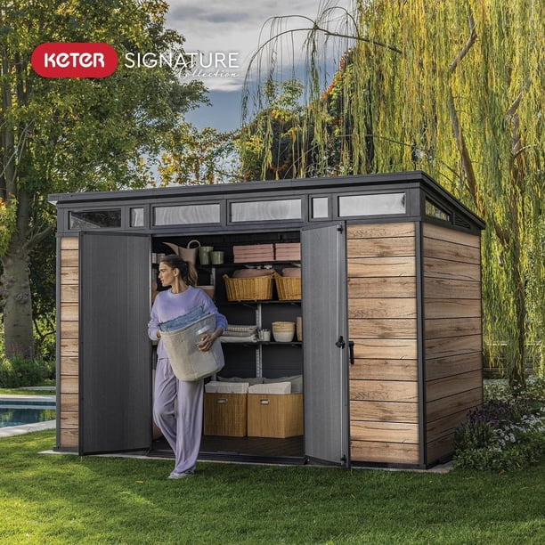 Keter 11' x 7' Signature Collection Resin Outdoor Shed - Samsclub.com