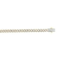 thumbnail image 2 of Miami Cuban Pave Chain Necklace in 14K Two-Tone Gold, 2 of 5