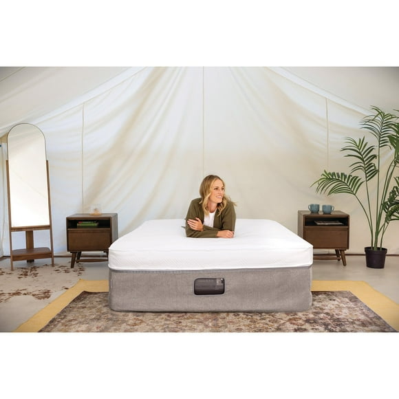 TruAire® 20” Queen Air Mattress with Memory Foam-Top and Digital Pump