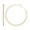 thumbnail image 3 of 1.00 CT. T.W. Inside Out Diamond Hoop Earrings in 14K Gold, 3 of 4